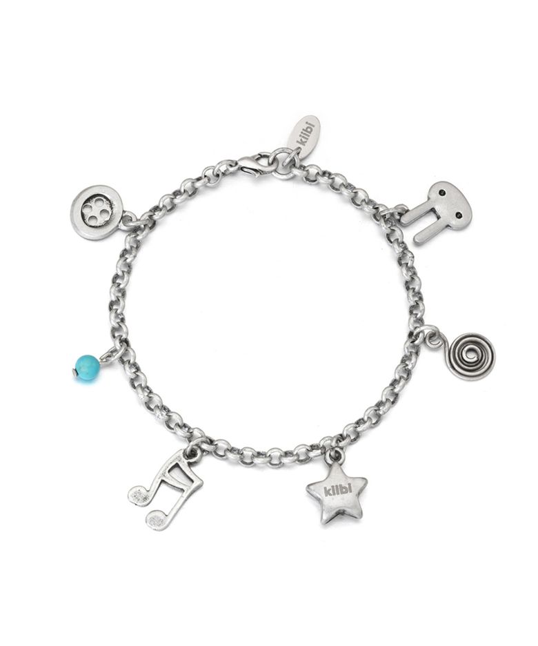 star mix bracelet silver