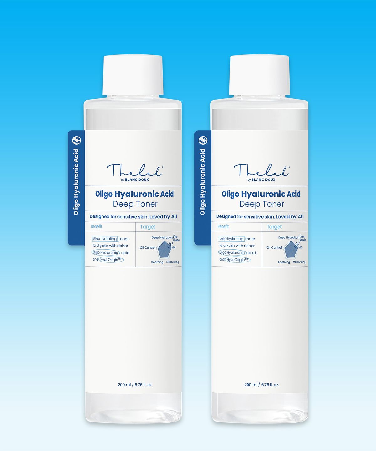 더랩바이블랑두(THE LAB by blanc doux) 올리고 히알루론산 딥 토너 200ml x2개
