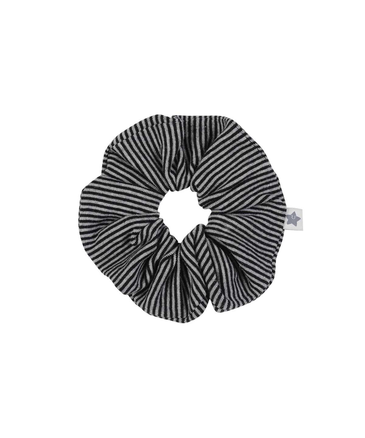 키이비(KIIBI) cozy stripe scrunchie charcoal