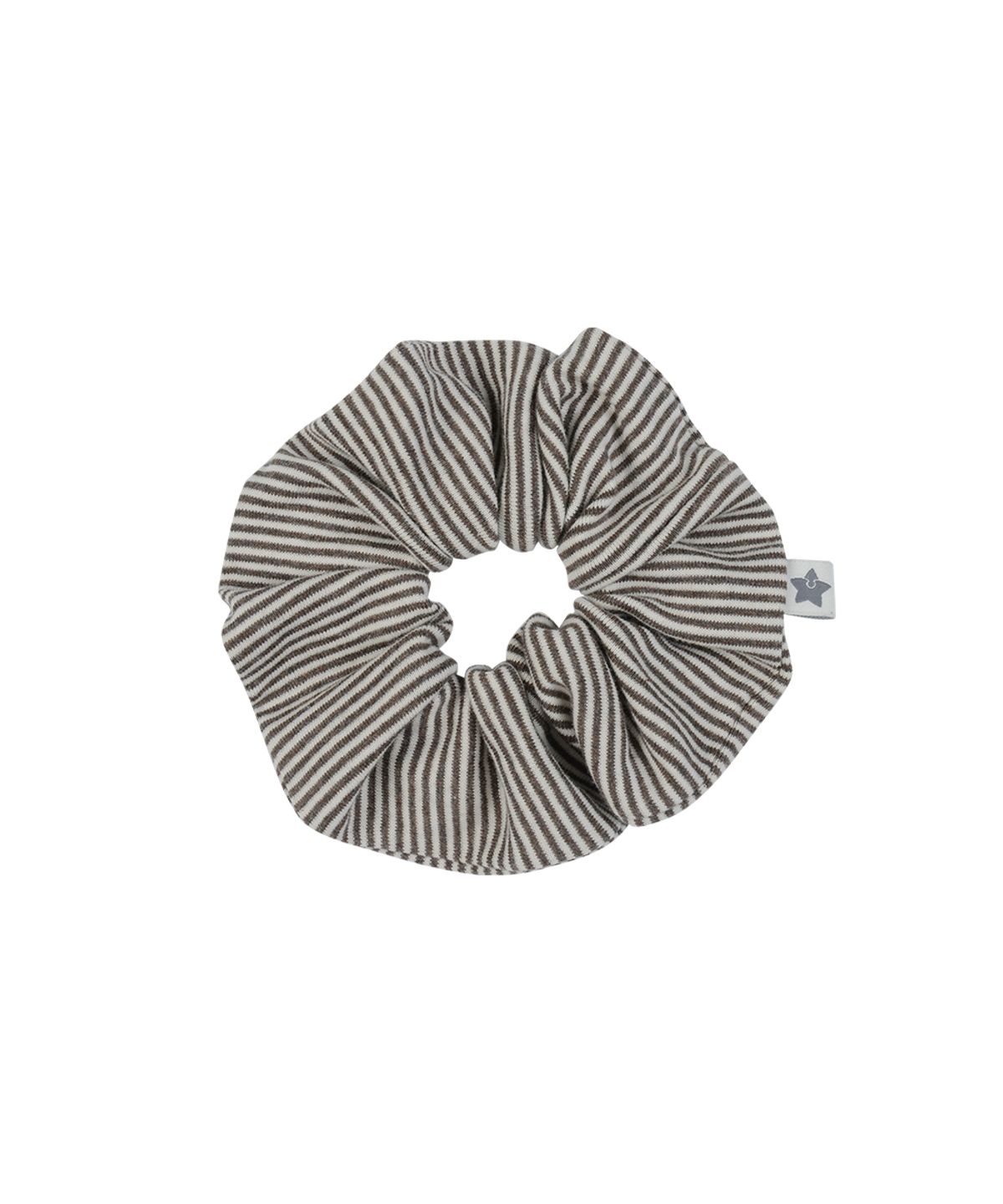 키이비(KIIBI) cozy stripe scrunchie brown