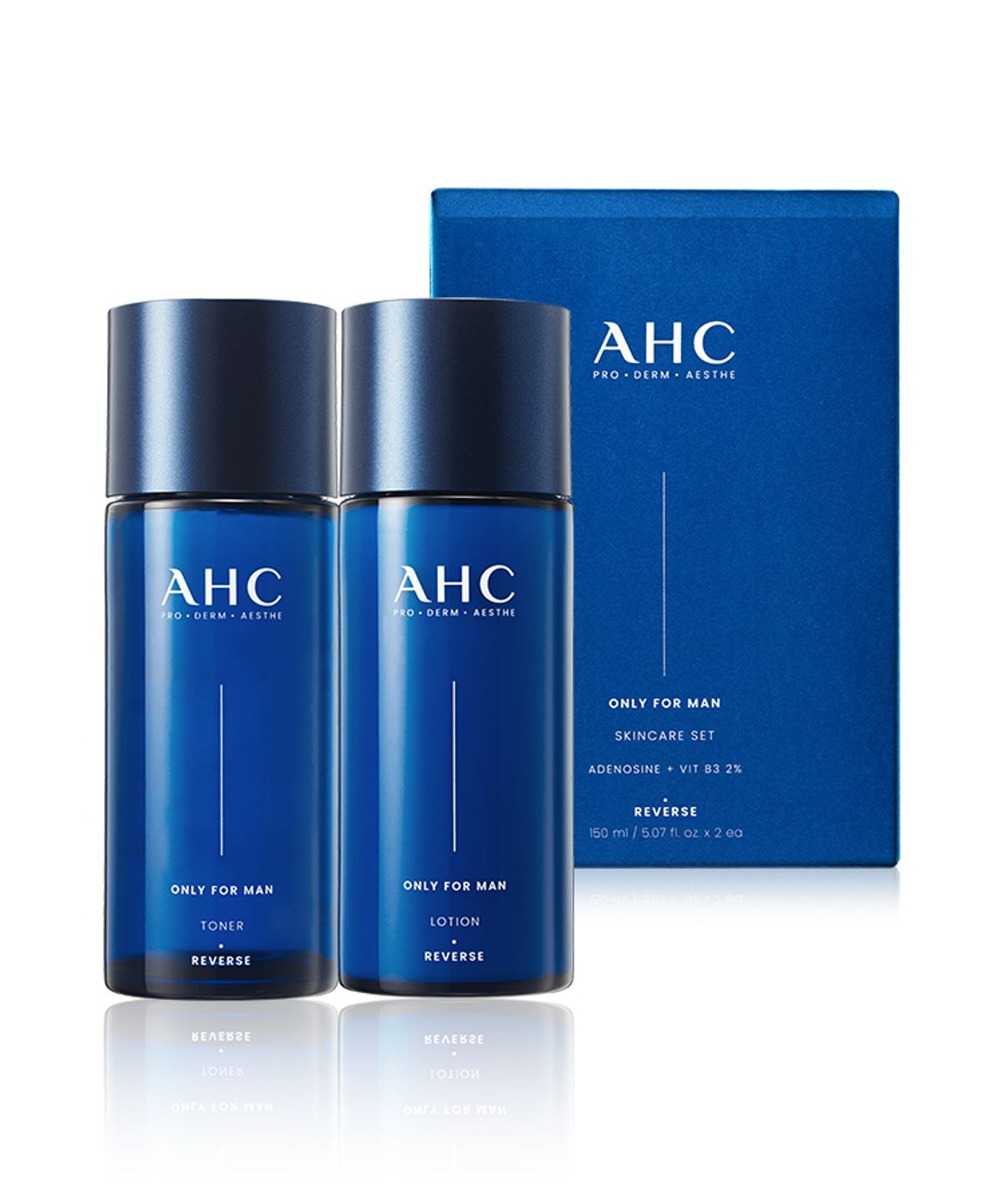 에이에이치씨(AHC) 온리포맨 스킨케어 2종세트(블루) 150ml+150ml
