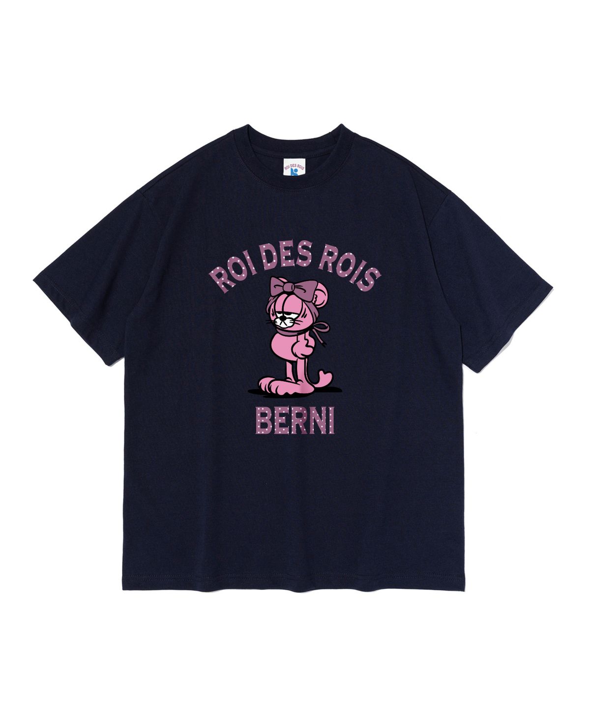 로아드로아(ROIDESROIS) 로아드로아 X 베르니 ROA WITH BERNI 로고 반팔티 (네이비)