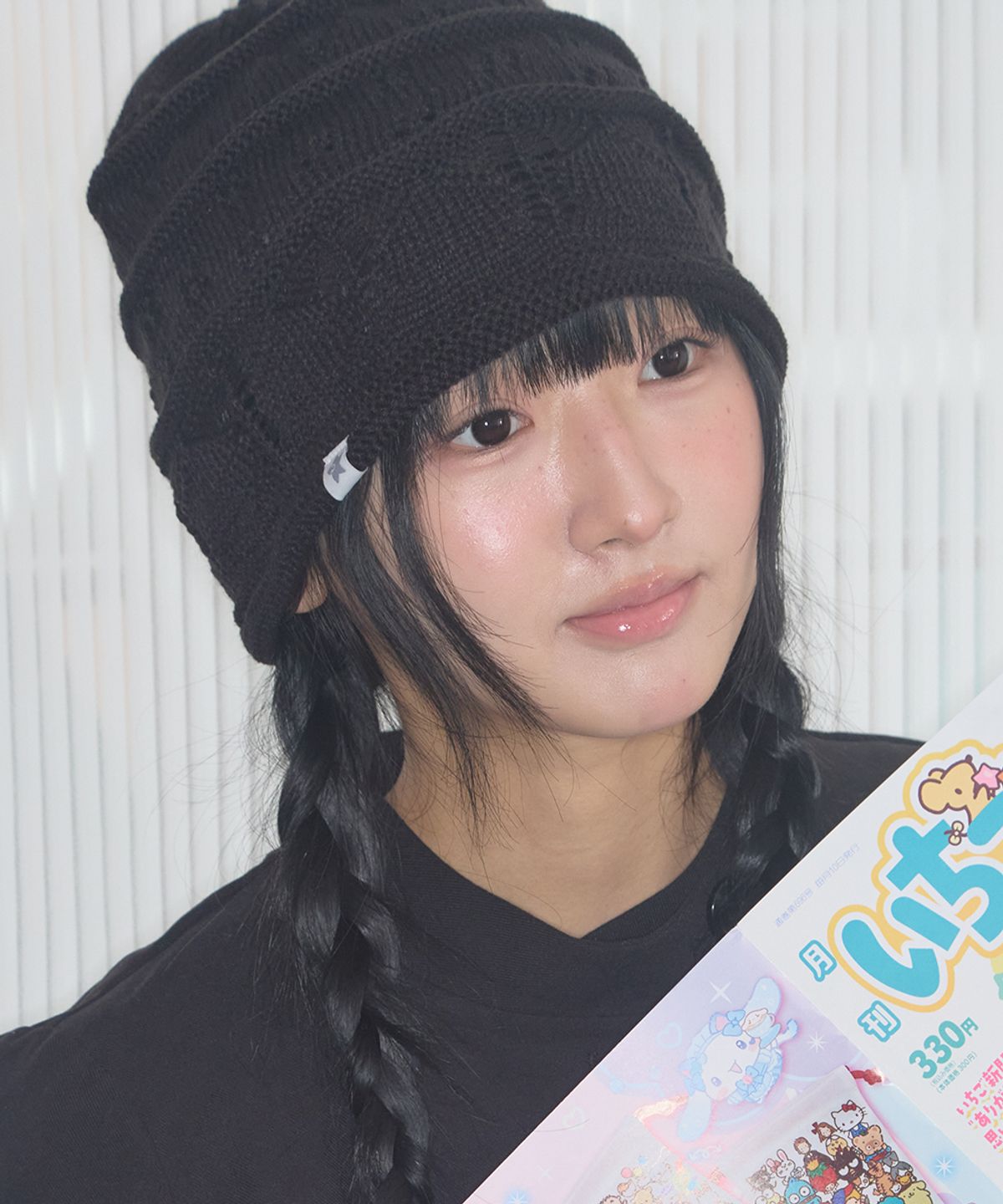 키이비(KIIBI) nostalgic knit beanie black