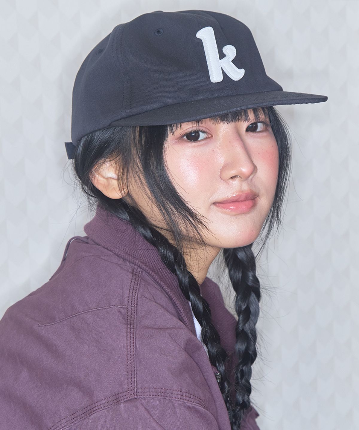 키이비(KIIBI) k-logo applique cap black