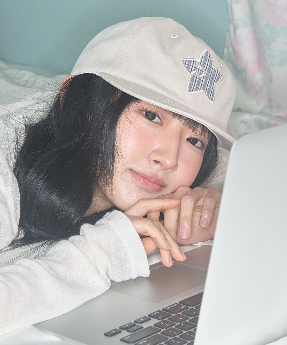 키이비(KIIBI) star symbol patch cap oatmeal