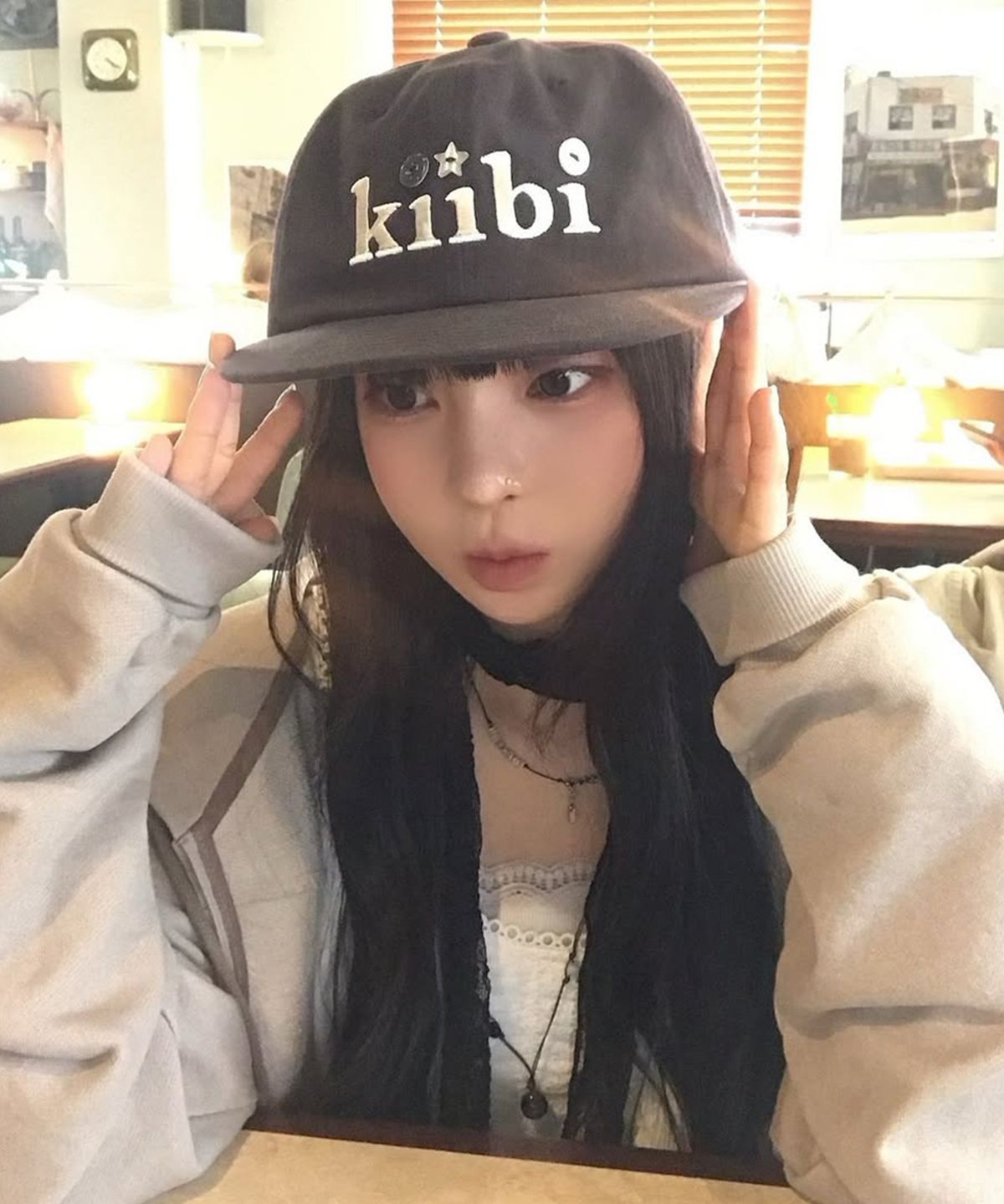 키이비(KIIBI) logo button cap black