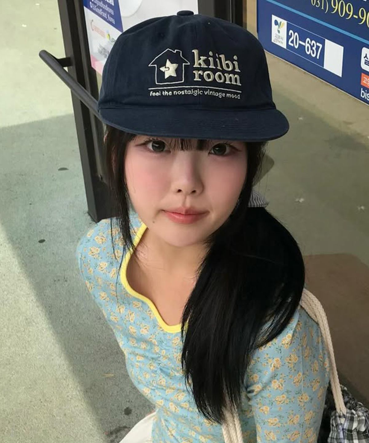 키이비(KIIBI) vintage room cap navy
