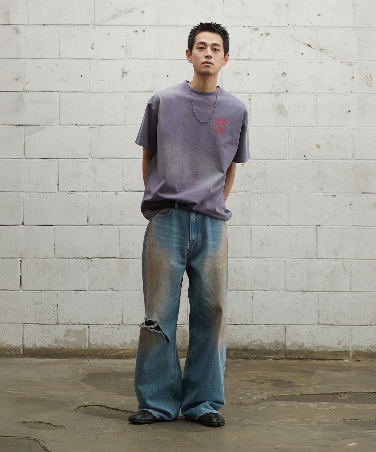 크래키(KRAKKI) [Men] Loose Fit Denim_L/Indigo [KR265PMN452]
