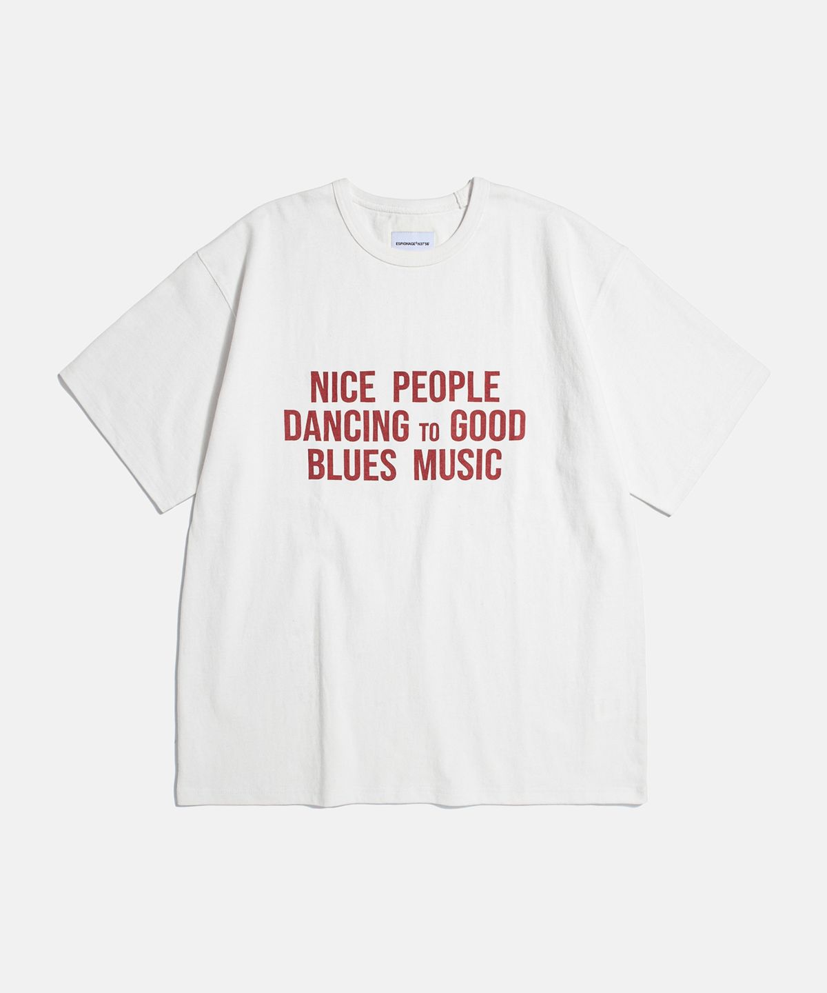 에스피오나지(ESPIONAGE) Blues Music Heavyweight Tee Off White