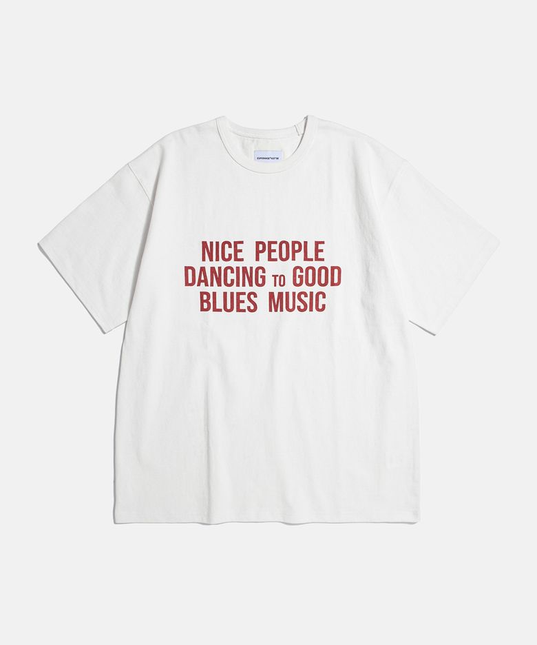 Blues Music Heavyweight Tee Off White