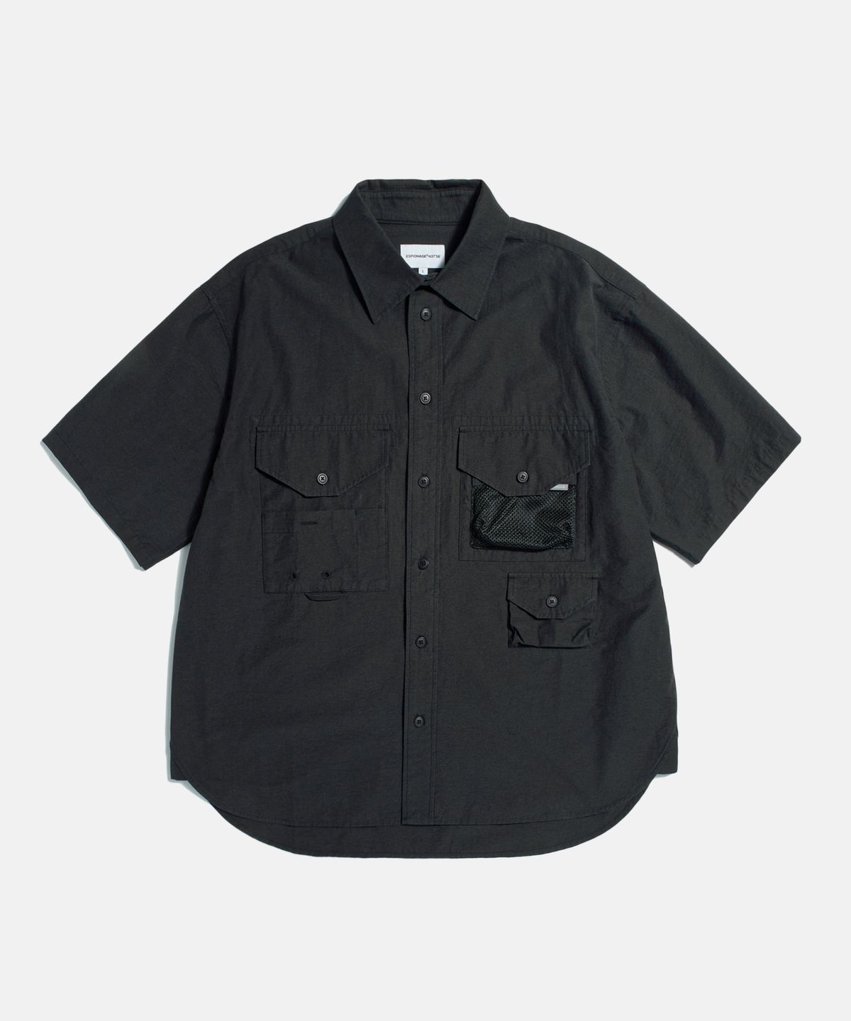 에스피오나지(ESPIONAGE) Washed CN Outdoor Shirt Black