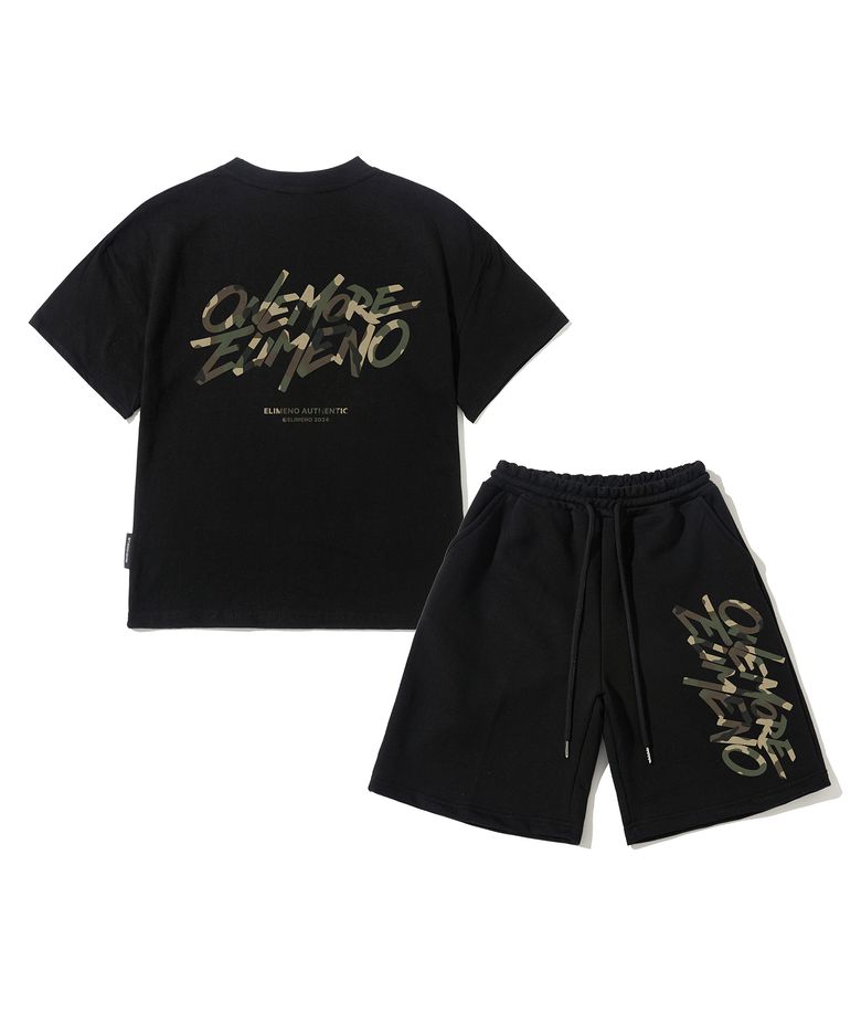 [SET] EY Tape deck.Camo 키즈셋업 반팔티&버뮤다팬츠