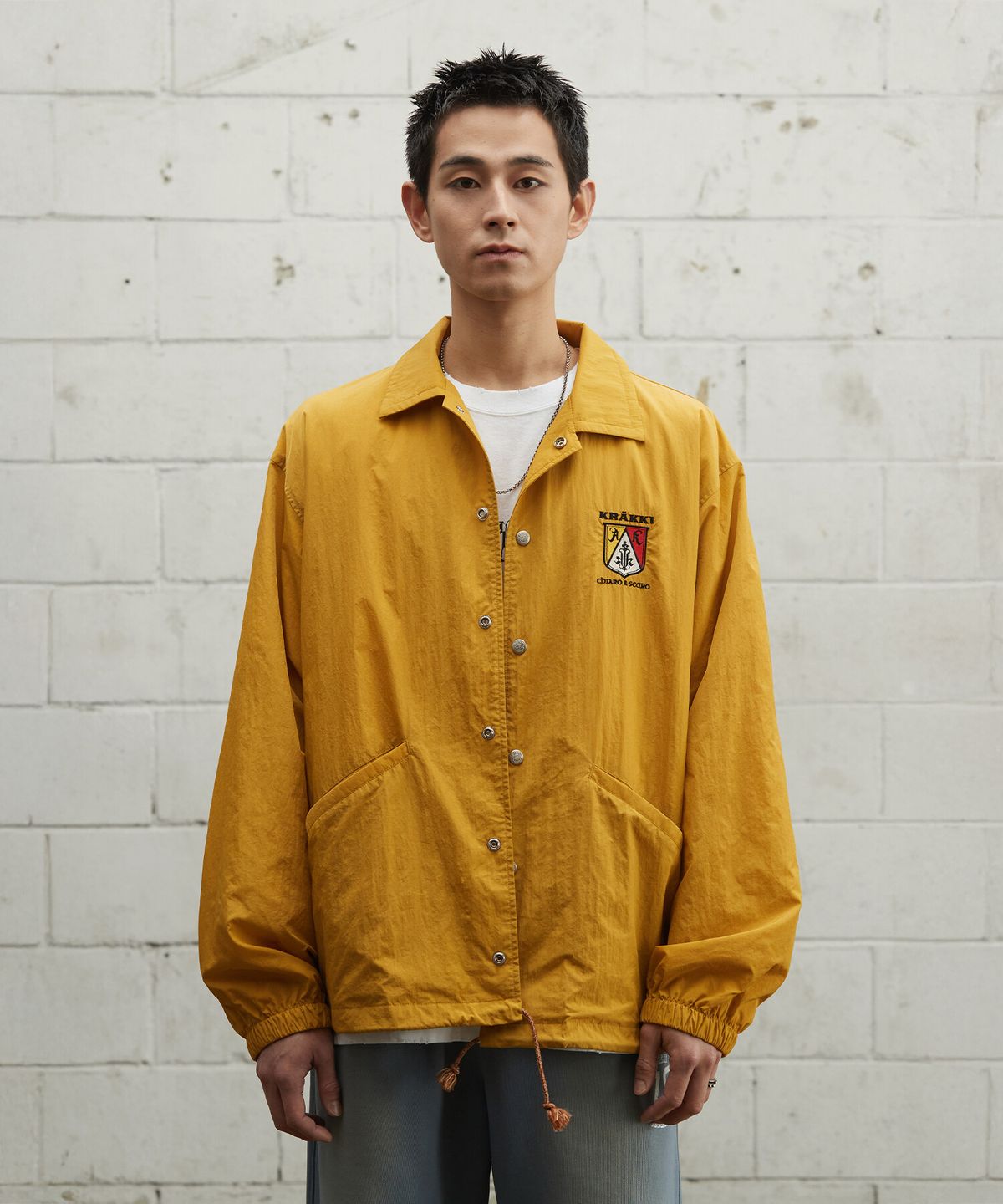 크래키(KRAKKI) [Unisex] Coach Jacket_Yellow [KR265PUJ411]
