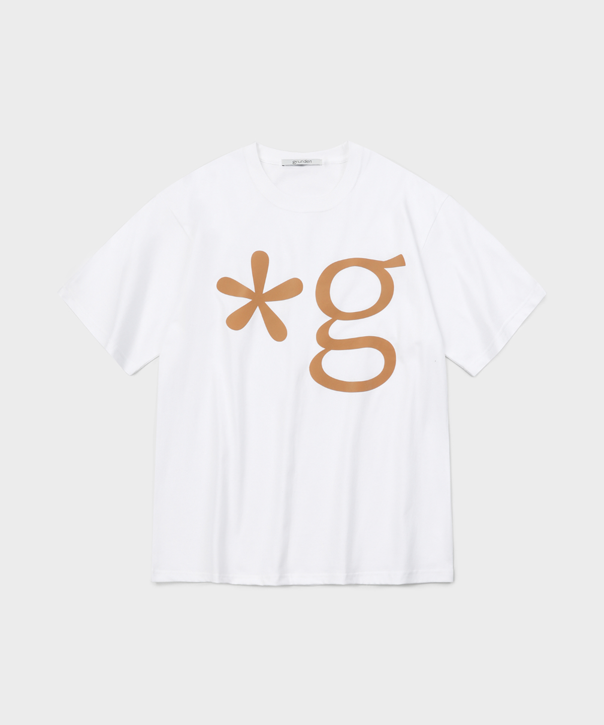 글런든(GRUNDEN) SIGNATURE LOGO T-SHIRT (WHITE)
