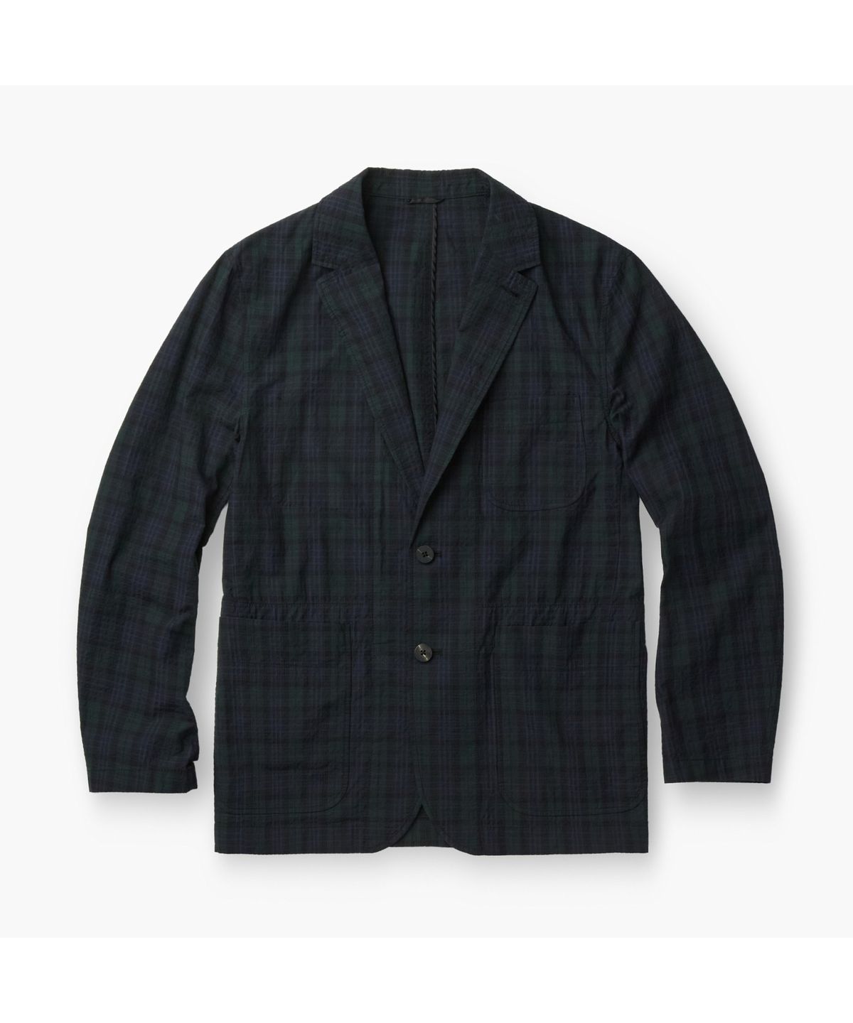 헨리코튼(HENRY COTTONS) [Imported Fabric] 체크 패턴 시어서커 자켓 AHJAM26551NYX
