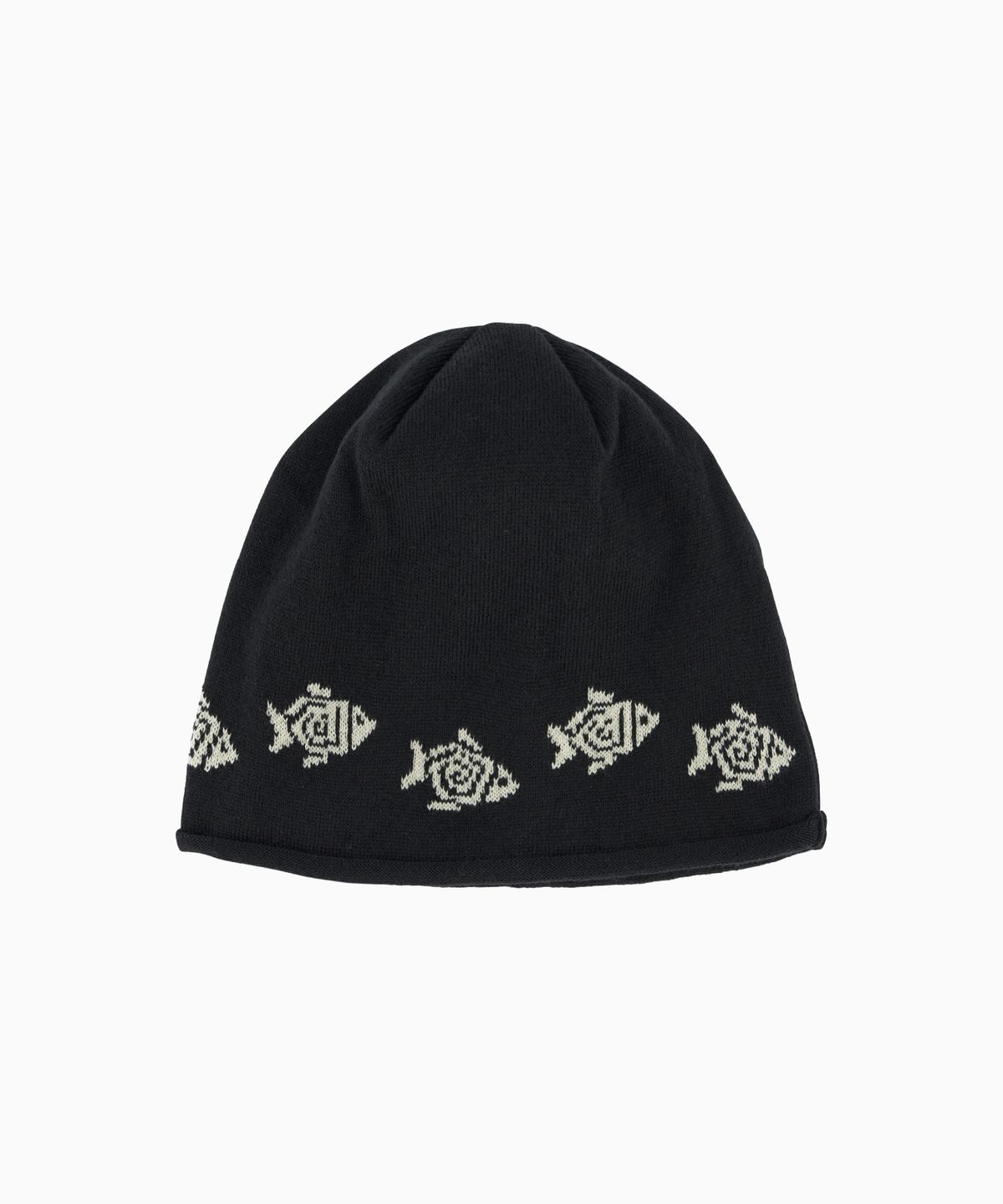 헬로 선라이즈(HELLO SUNRISE) HS Fish Logo Beanie_Black