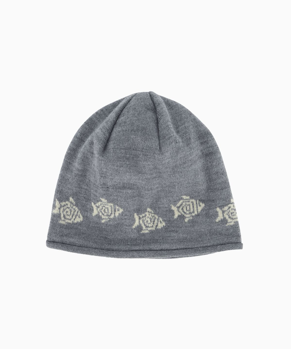 헬로 선라이즈(HELLO SUNRISE) HS Fish Logo Beanie_Gray