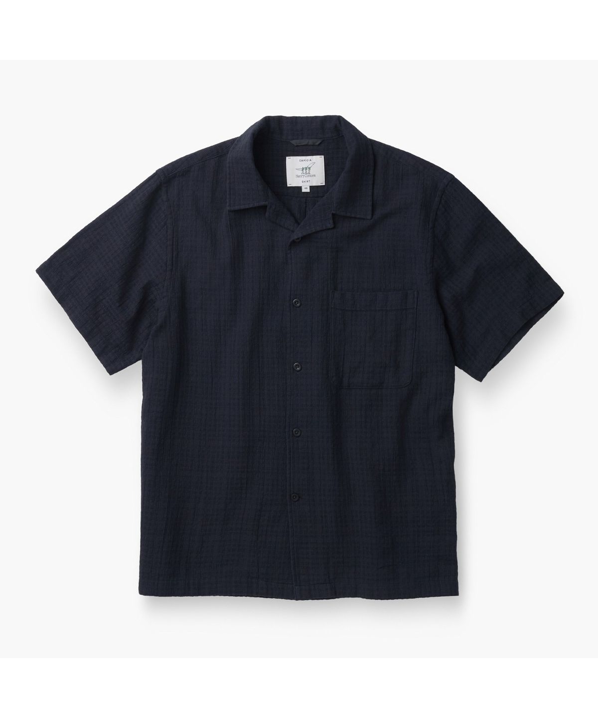 헨리코튼(HENRY COTTONS) [Imported Fabric] 마레(Mare) 오픈 카라 셔츠 AHSAM26651CHR