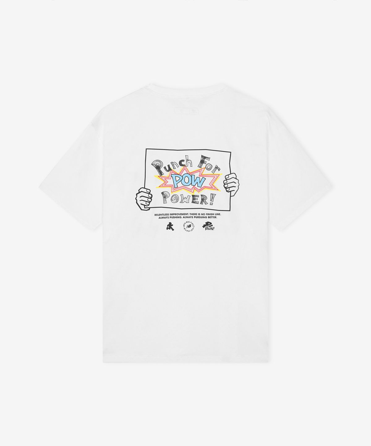 뉴발란스(NEW BALANCE) NBNEG25623 / UNI FROZEN 파워 반팔티 (WHITE)
