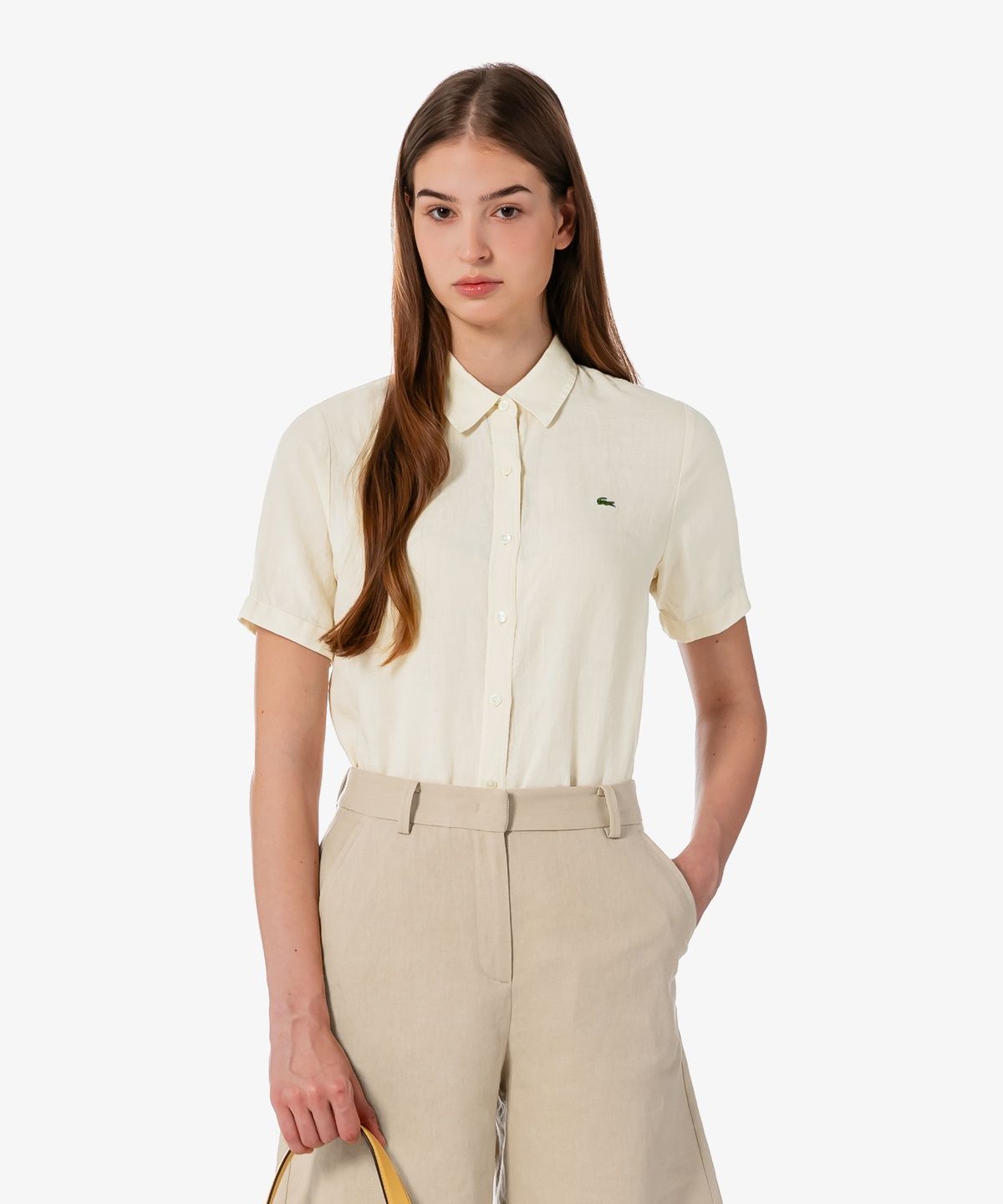 라코스테(LACOSTE) 여성 NEW 레귤러 반팔 셔츠 CF139E-56G 056