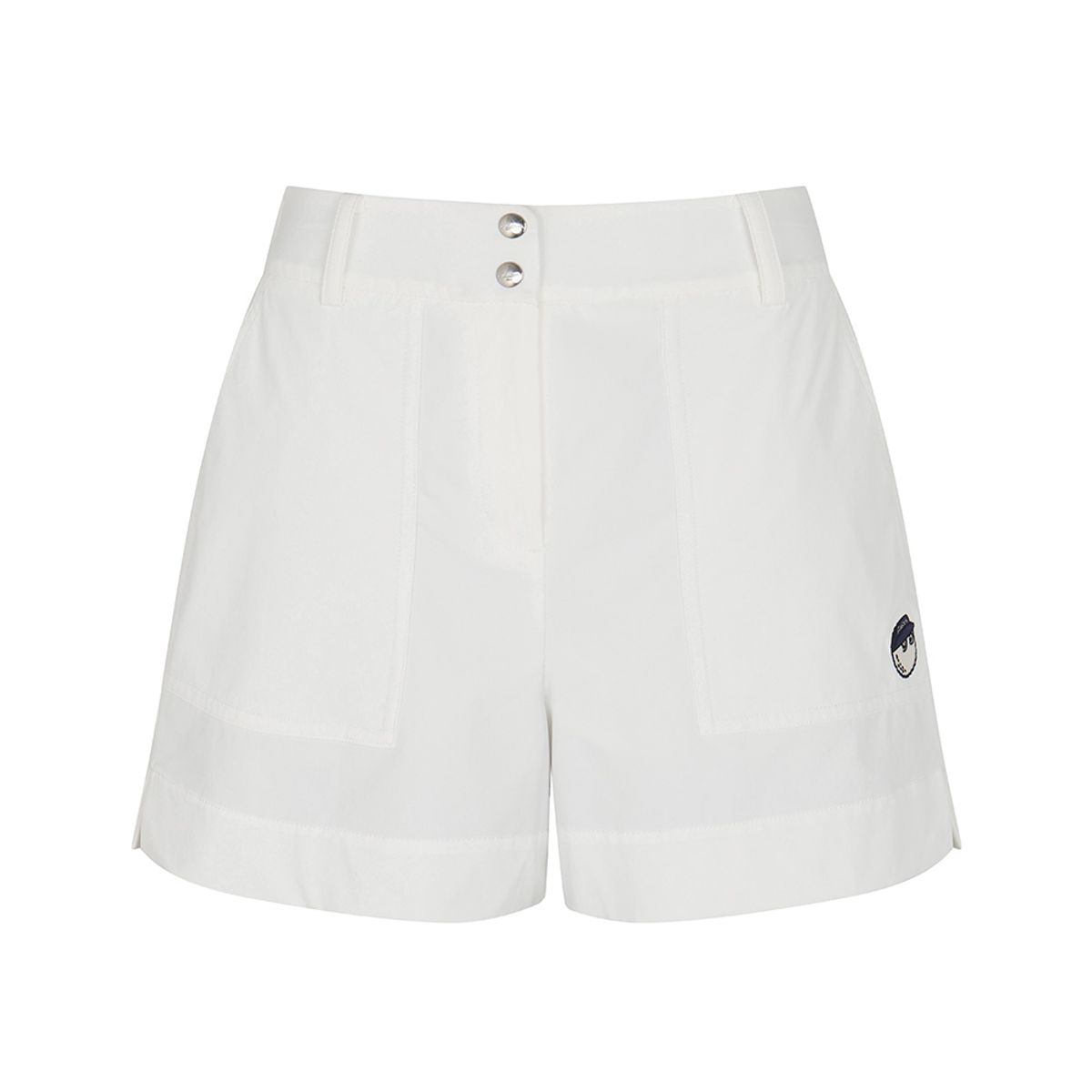 말본 골프(MALBON GOLF) 에센셜 밴드 하프 팬츠 OFF WHITE (WOMAN)