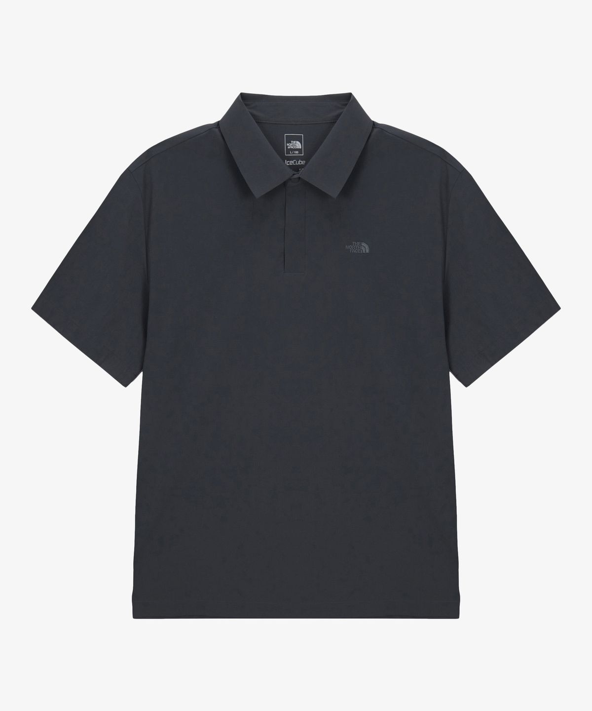 노스페이스(THE NORTH FACE) NT7PS20B 남성 아이스큐브 반팔 폴로 METAL GRAY