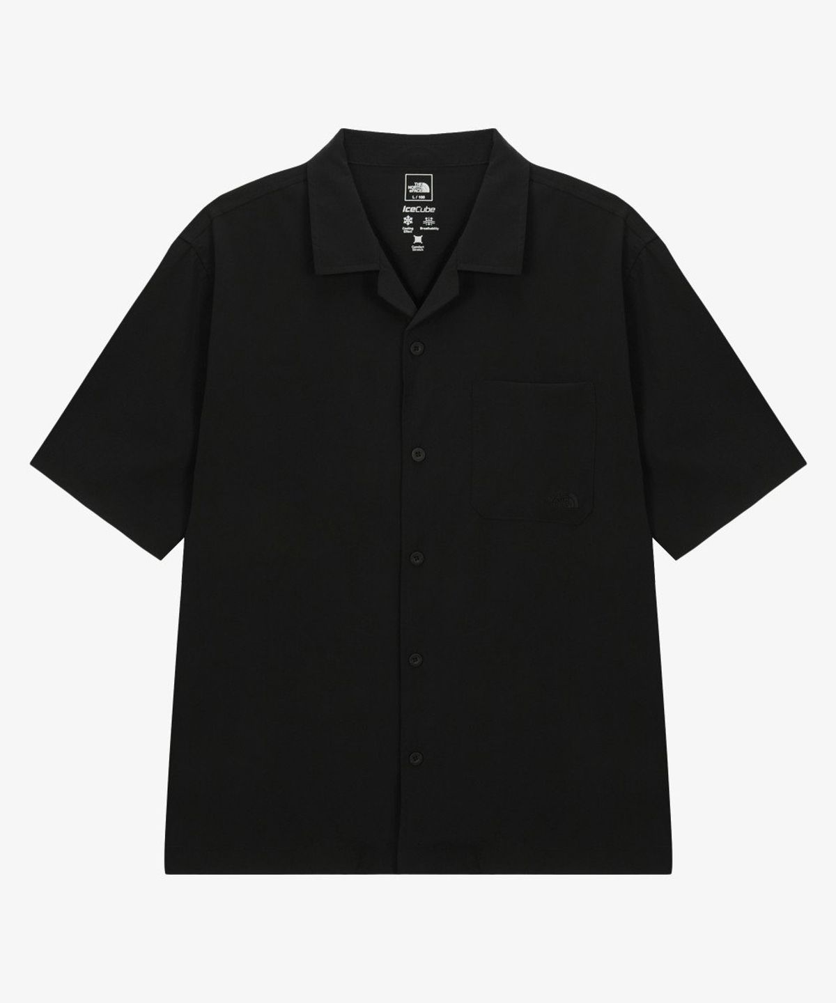 노스페이스(THE NORTH FACE) NH8SS20A 남성 아이스큐브 반팔 셔츠 BLACK