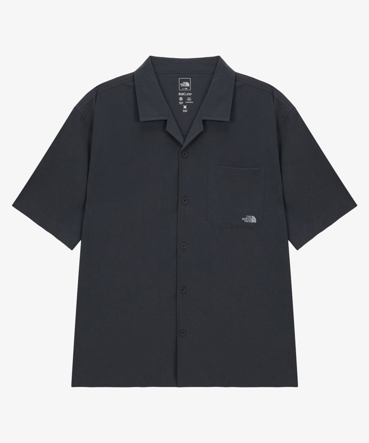 노스페이스(THE NORTH FACE) NH8SS20B 남성 아이스큐브 반팔 셔츠 METAL GRAY