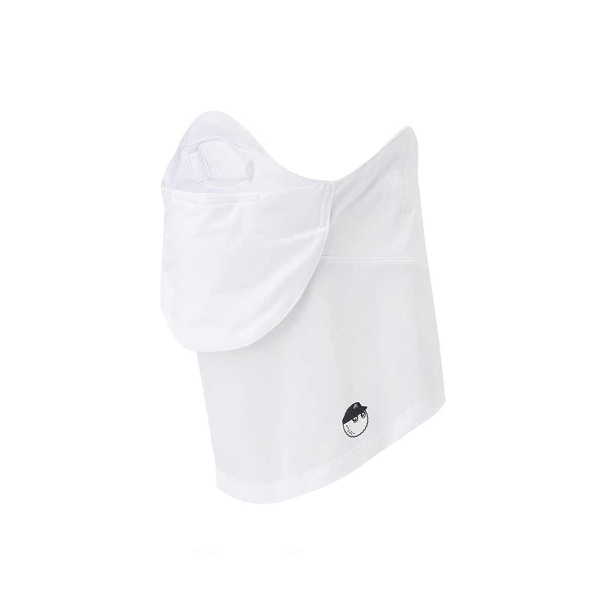 말본 골프(MALBON GOLF) 말본 로고 포인트 쿨링 커버 마스크 WHITE