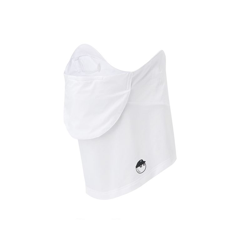 말본 로고 포인트 쿨링 커버 마스크 WHITE