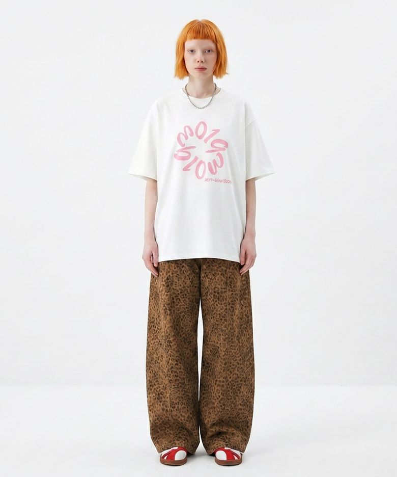 PIGMENT_TYPOGRAPHY T-SHIRT [PINK LOGO]