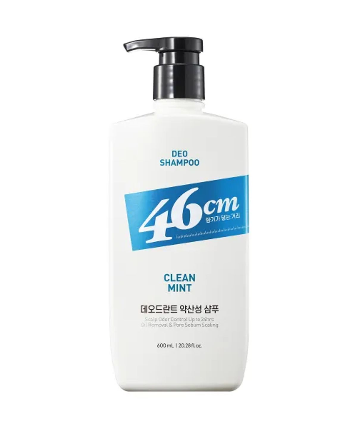 엘라스틴(ELASTINE) 46cm 두취케어 약산성 데오드란트 샴푸 클린민트향 600ml