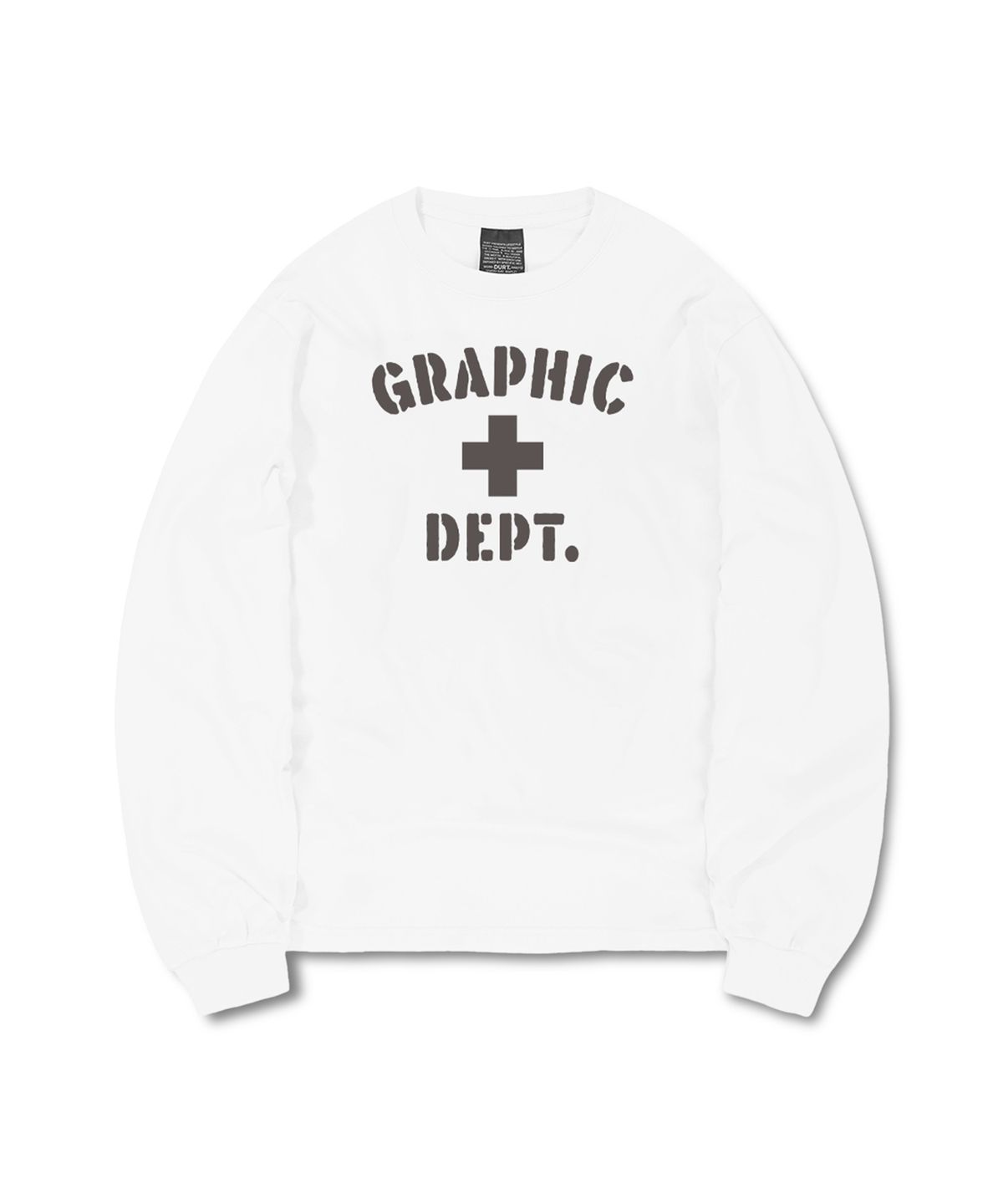 더트(DURT) GRPH DEPT LONG SLEEVE TEE (WHITE)