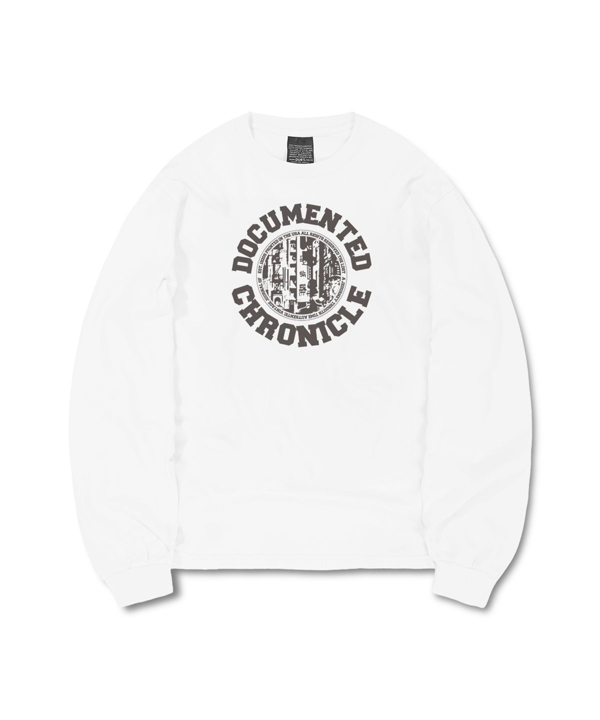 더트(DURT) CHRONICLE LONG SLEEVE TEE (WHITE)