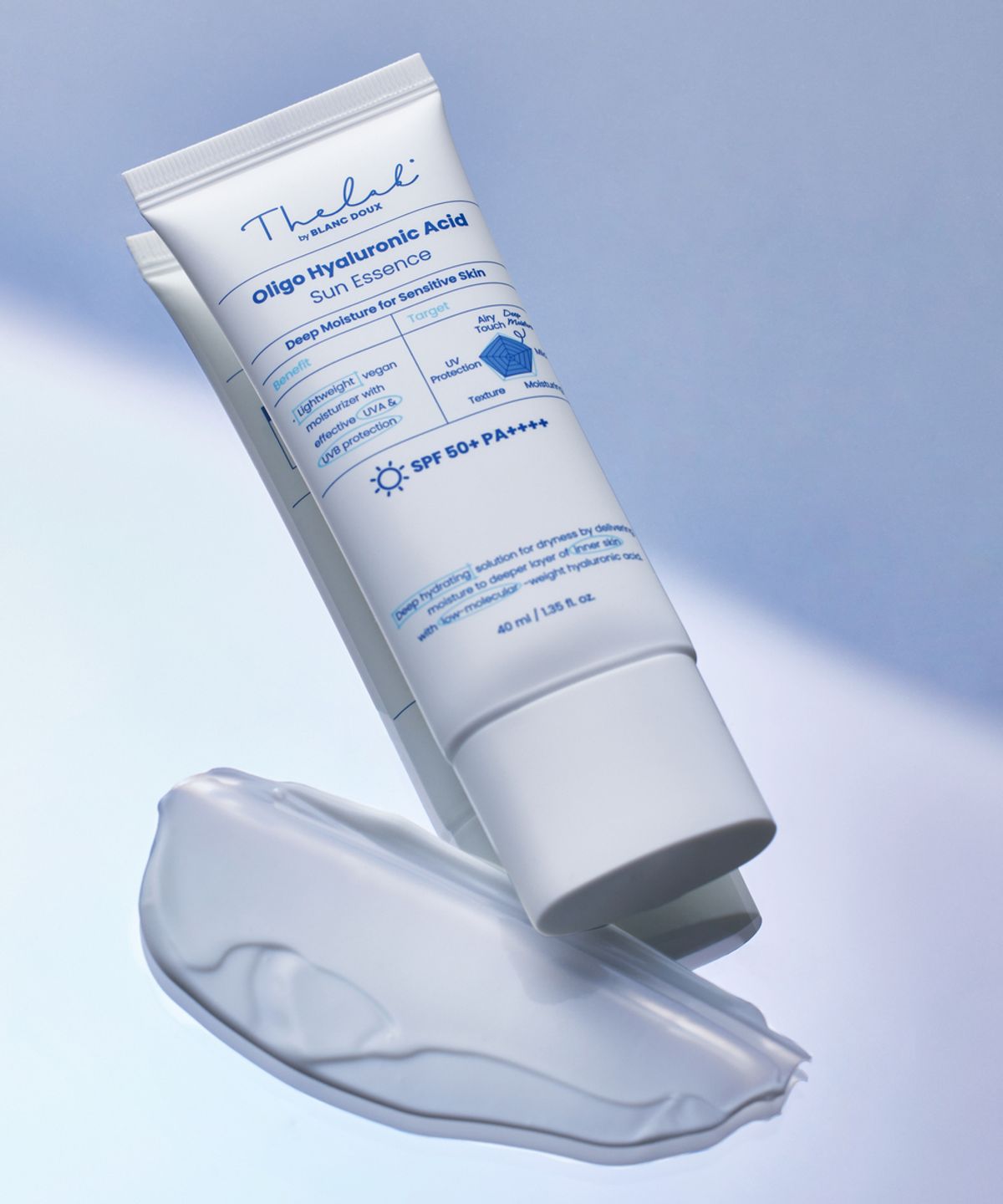 더랩바이블랑두(THE LAB by blanc doux) 저분자 히알루론산 선 에센스 40ml [SPF50+/PA++++]
