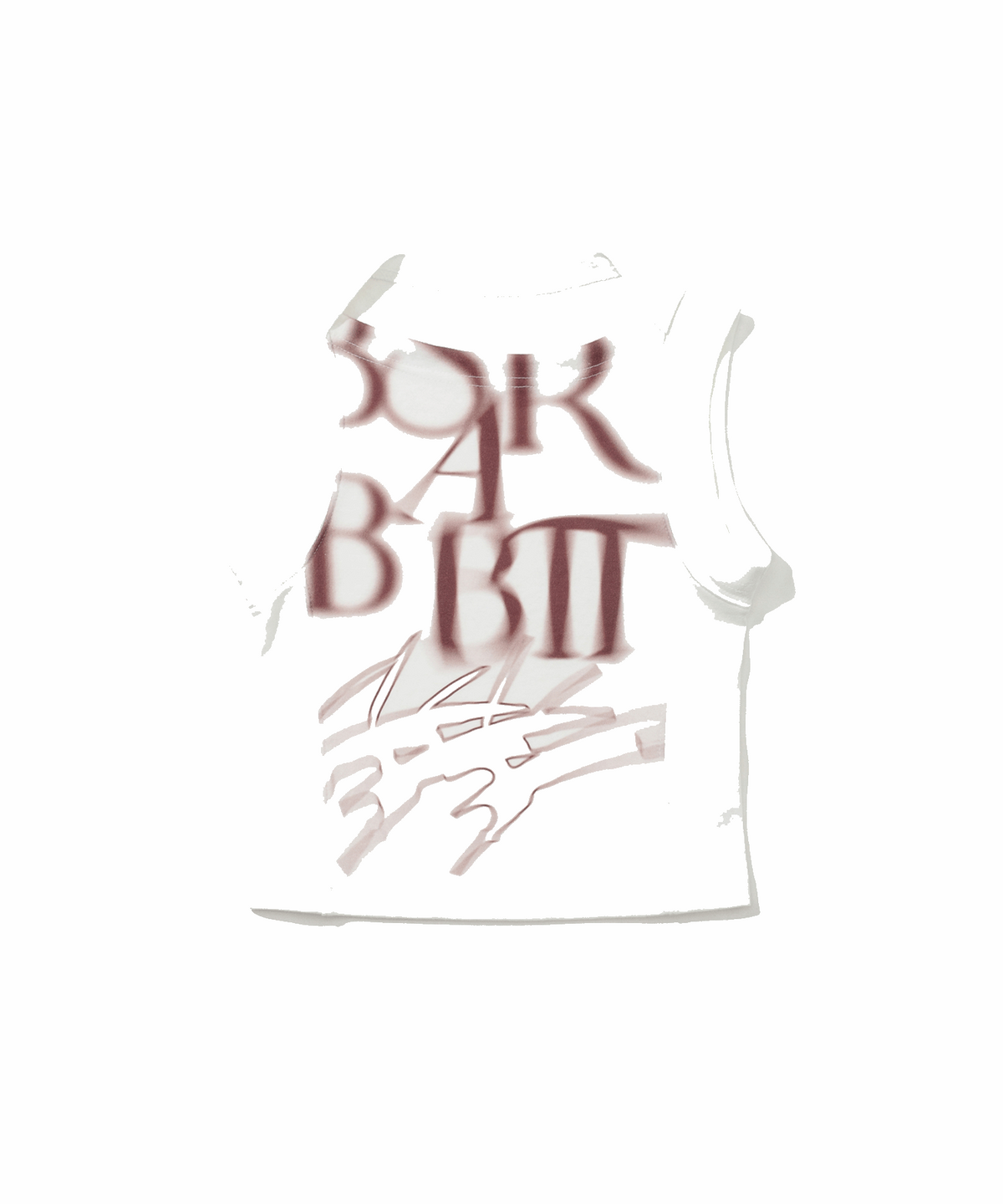 비에스래빗(BSRABBIT) 우먼스 크롭 슬리블리스 티셔츠 화이트