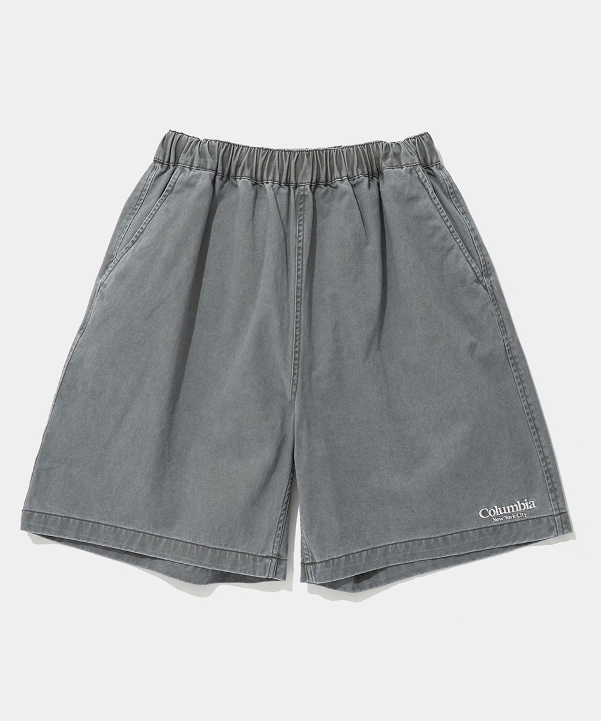 컬럼비아 유니버시티(COLUMBIA UNIVERSITY) NYC EMB WASHED TWILL SHORTS PANTS_GRAY