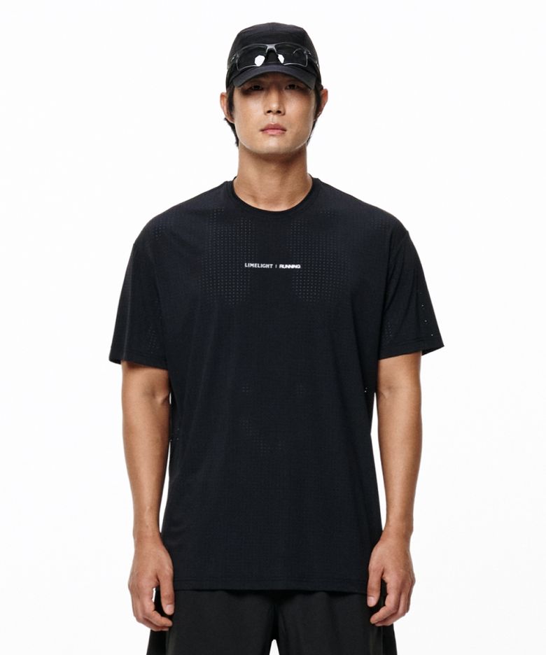 LLR 로고 러닝 티셔츠 (블랙/화이트)