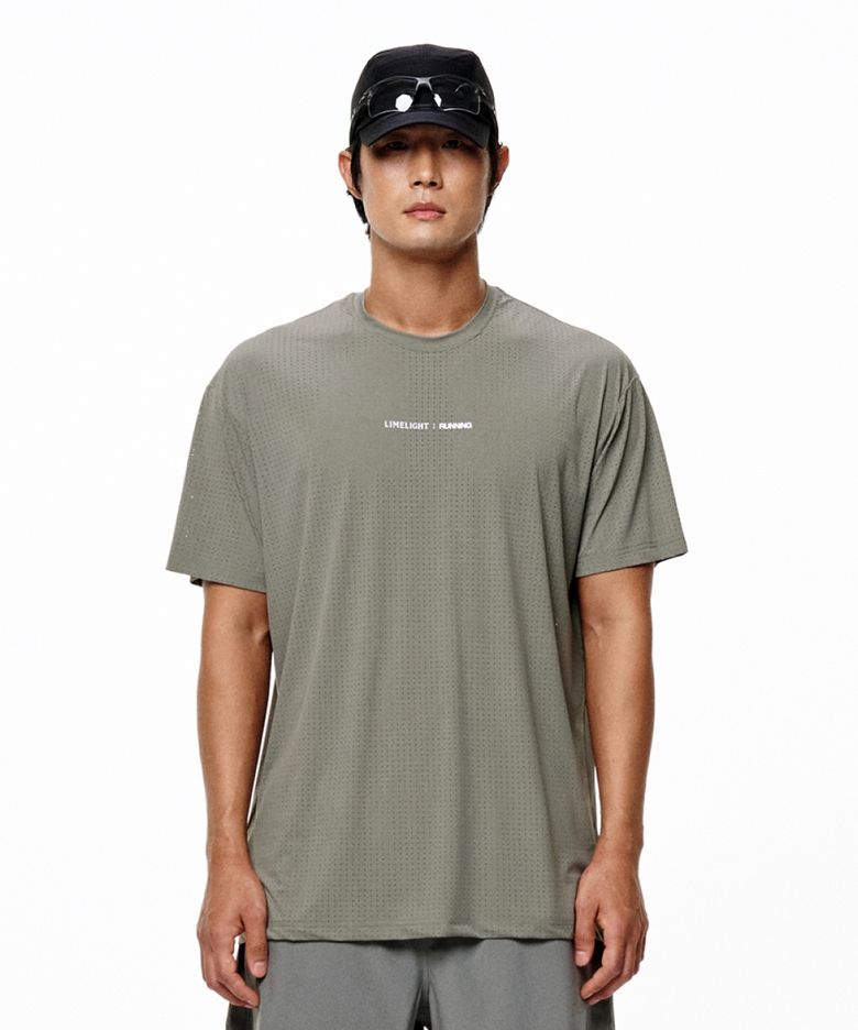LLR 로고 러닝 티셔츠 (세이지/화이트)