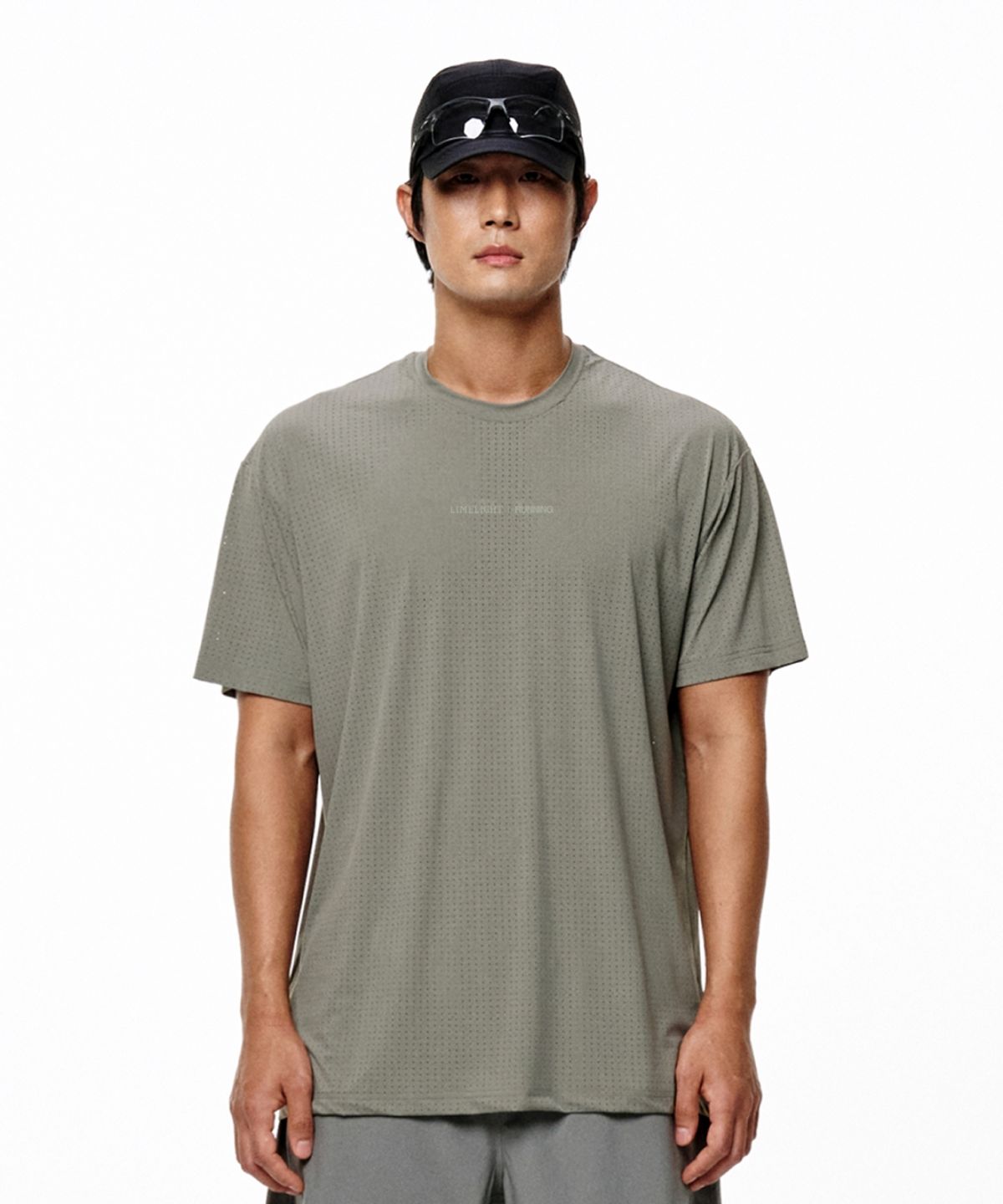 라임라잇 어패럴(LIMELIGHT APPAREL) LLR 로고 러닝 티셔츠 (세이지/세이지)