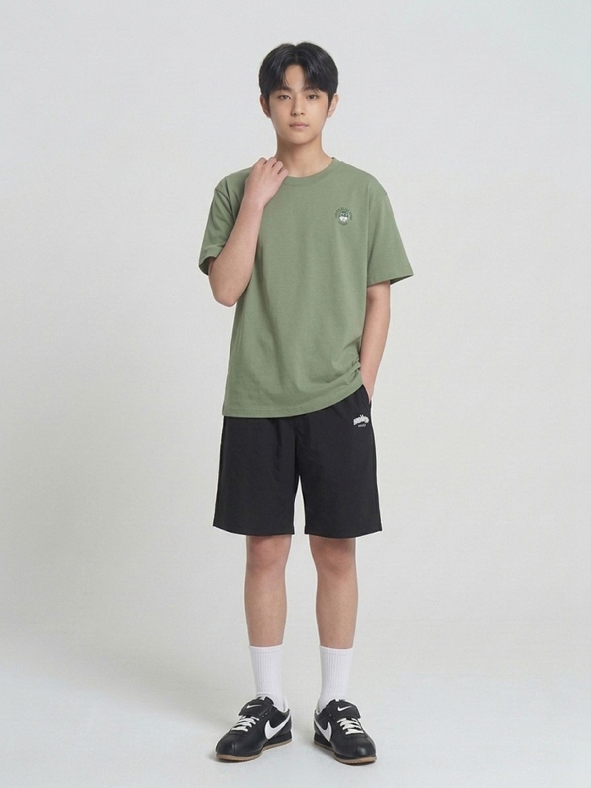 행텐 틴즈(HANGTEN TEENS) 틴즈 나일론 5부 팬츠_100(14570-037-409-41)