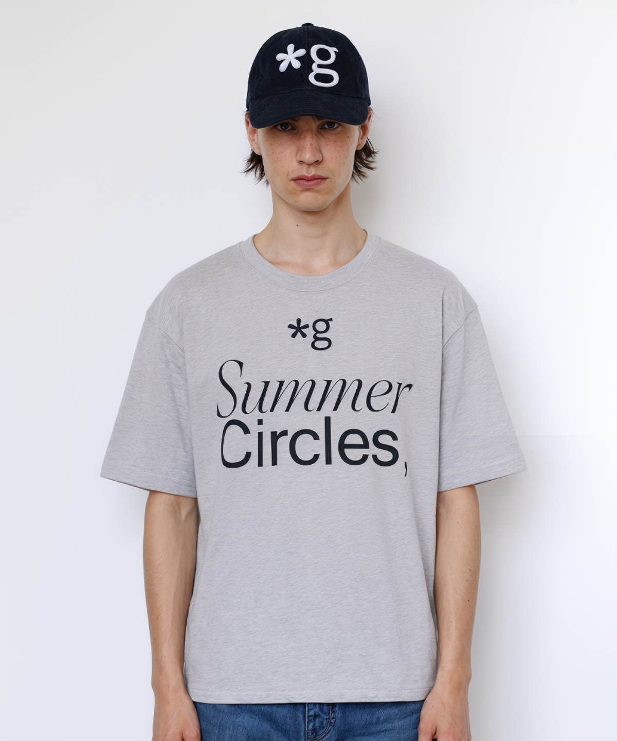 글런든(GRUNDEN) Summer Circles T-SHIRT (MELANGE GREY)
