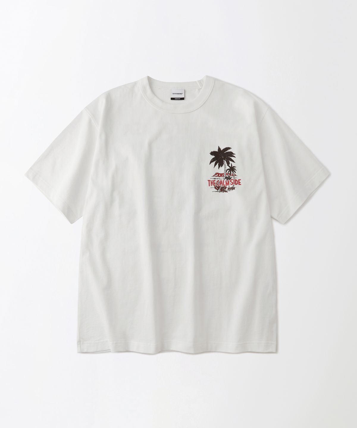 아웃스탠딩(OUTSTANDING) V.S.C TEE(THE CALM SIDE)_OFF WHITE