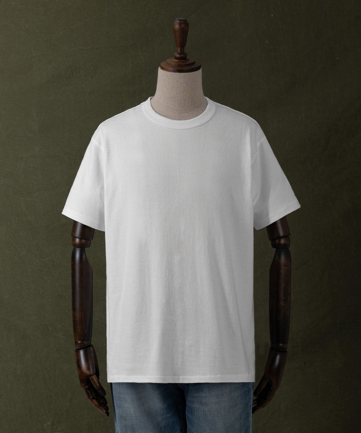 아웃스탠딩(OUTSTANDING) JAPANESE TENJIKU JERSEY TUBULAR TEE_OFF WHITE