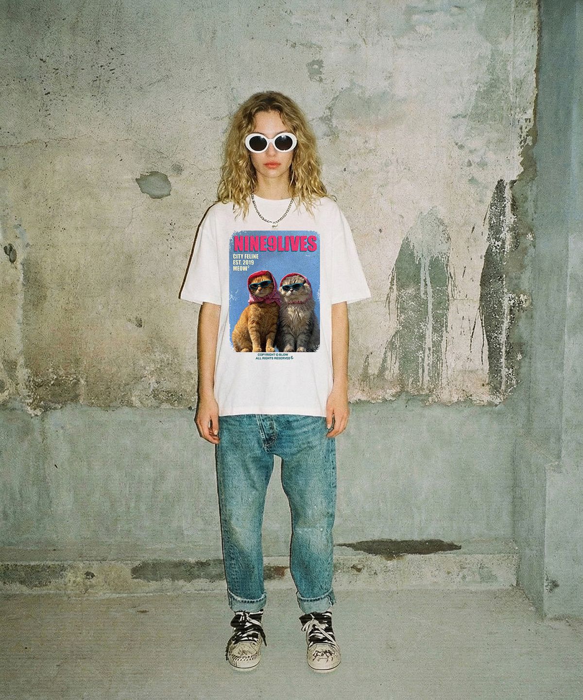 블로우(BLOW) PIGMENT_NINE9LIVES T-SHIRT