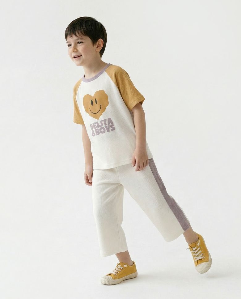 BB하트사이드라인와플 7부팬츠 BK6MTF07CM