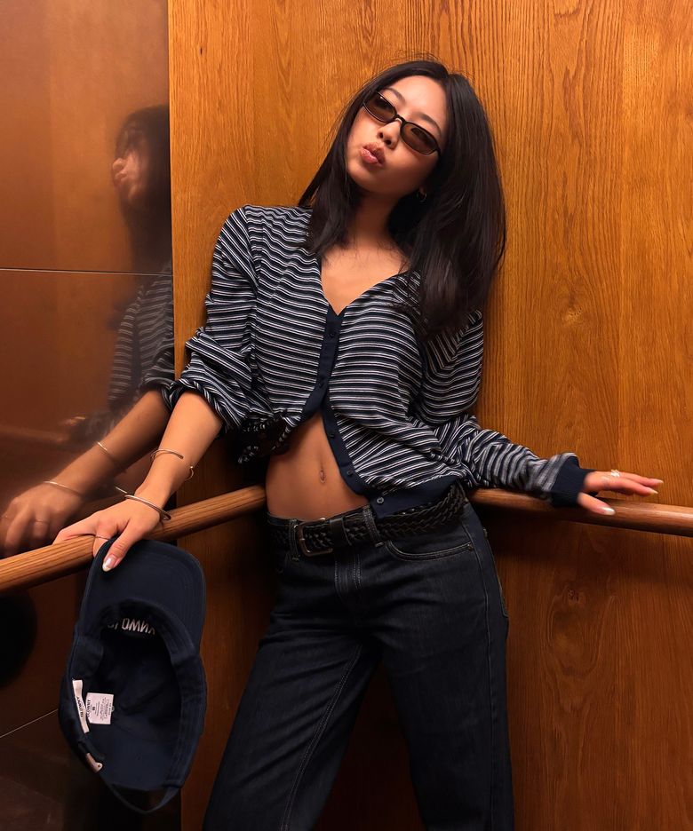 G SUMMER BREEZE CARDIGAN (NAVY)