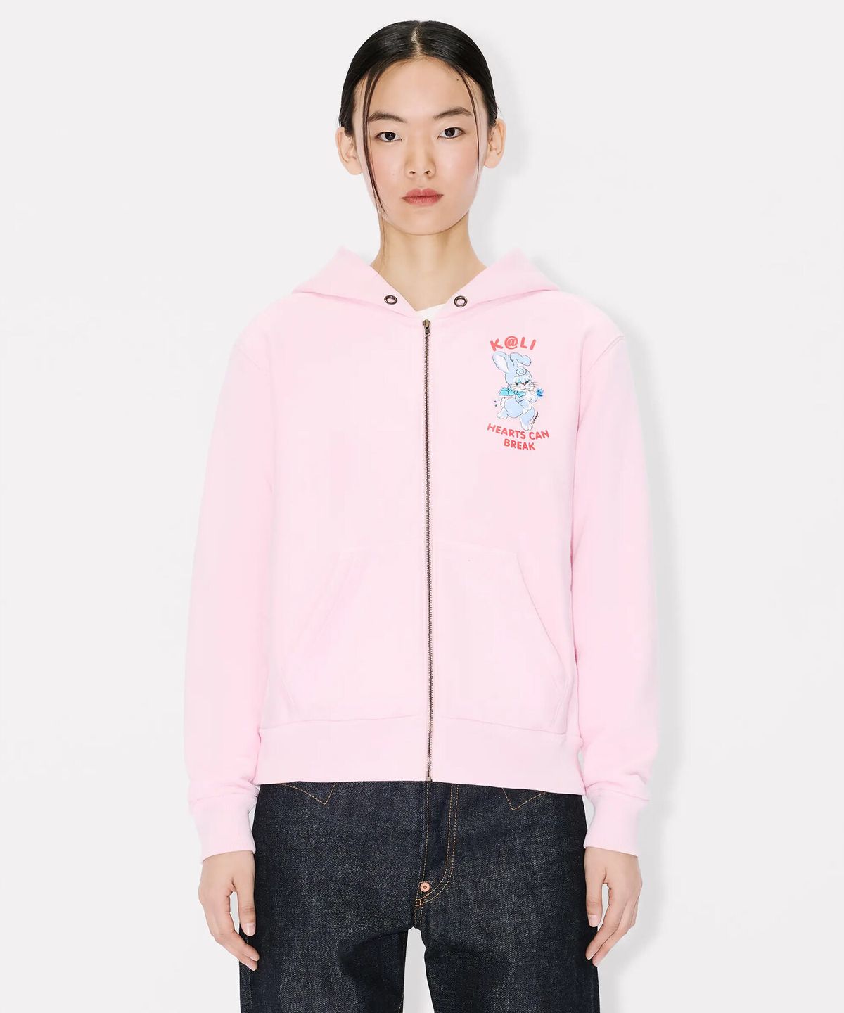 겐조(KENZO) 여성 겐조 카툰 클래식 집 업 후디_K265AWWC05PKX