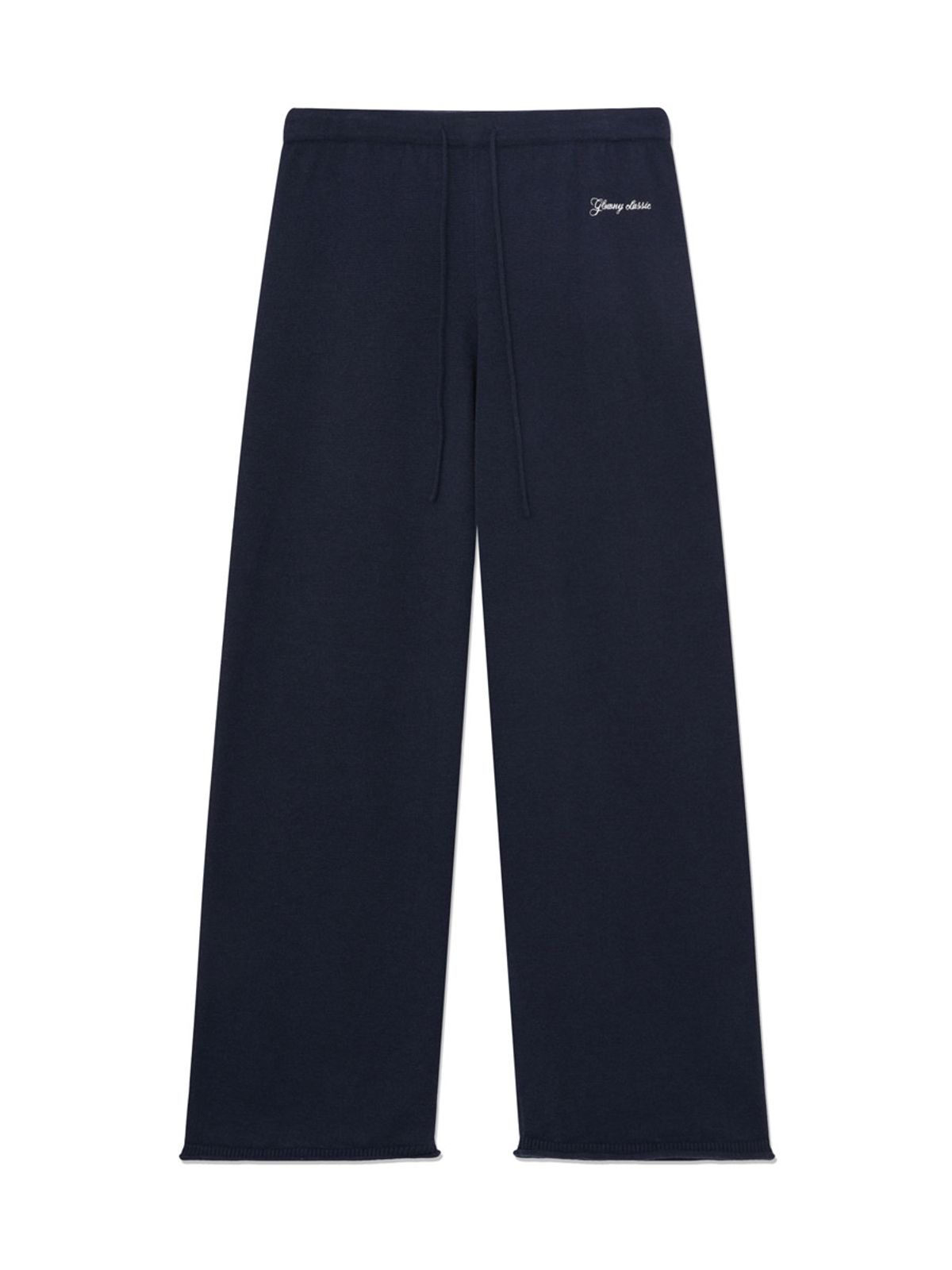 글로니(GLOWNY) G HUG KNIT PANTS (NAVY)