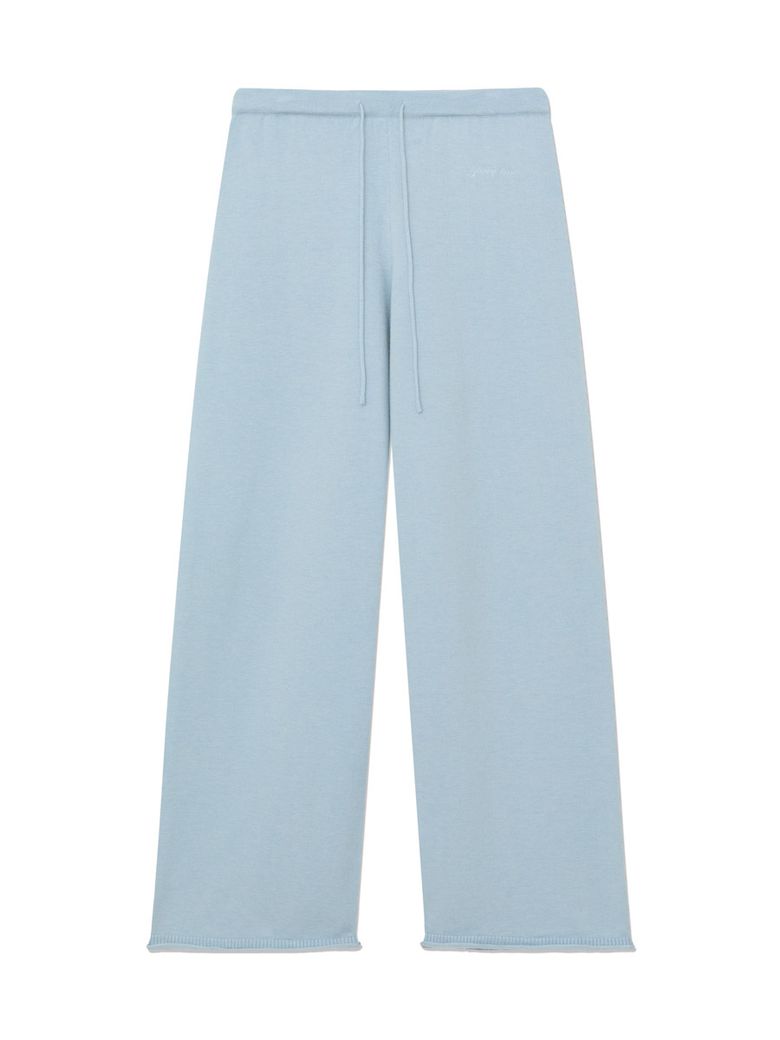 G HUG KNIT PANTS (BABY BLUE)